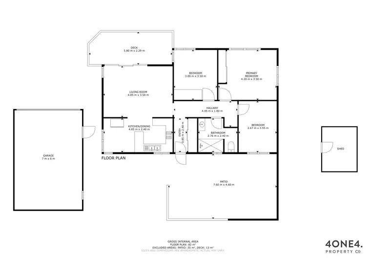 Floorplan of Homely house listing, 1 Birnam Street, Claremont TAS 7011
