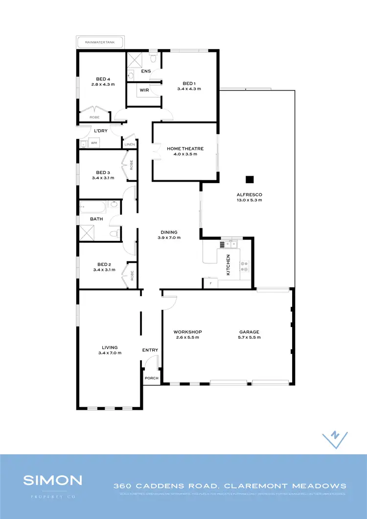 Floorplan of Homely house listing, 360 Caddens Road, Claremont Meadows NSW 2747