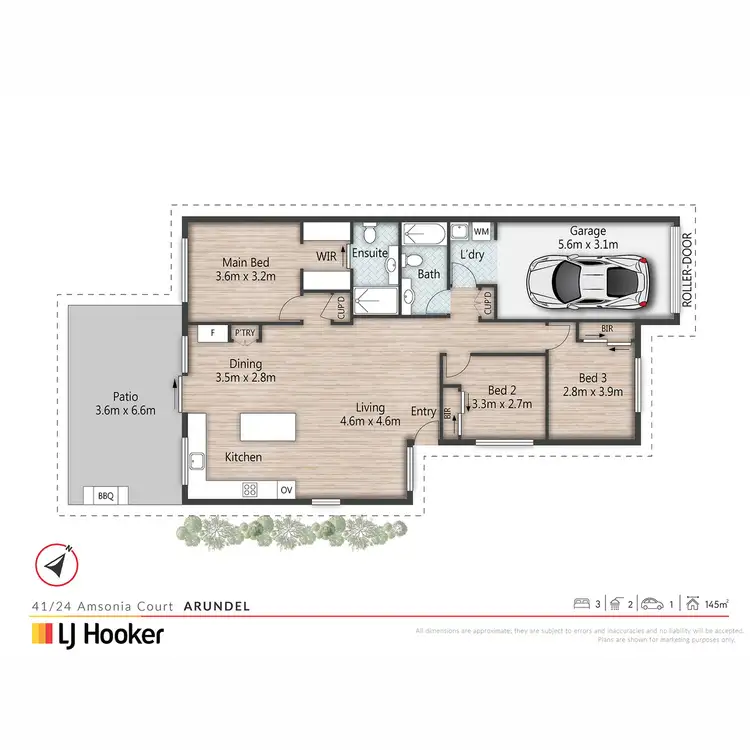 Floorplan of Homely townhouse listing, 41/24 Amsonia Court, Arundel QLD 4214