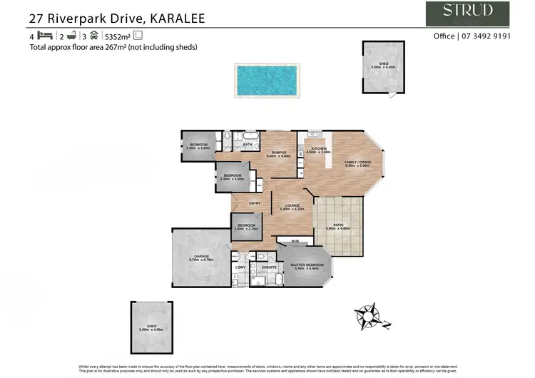 Floorplan of Homely house listing, 27 Riverpark Drive, Karalee QLD 4306