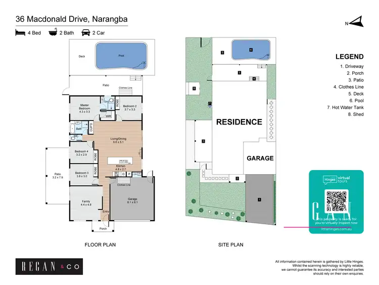 Floorplan of Homely house listing, 36 Macdonald Drive, Narangba QLD 4504