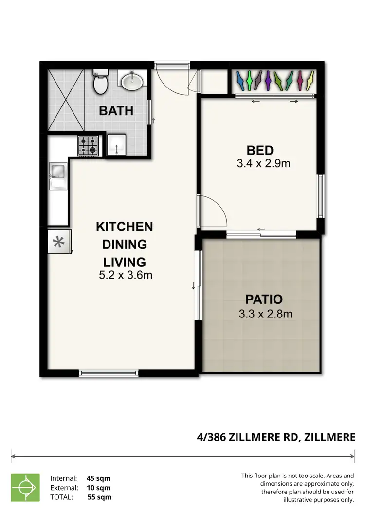 Floorplan of Homely unit listing, 4/386 Zillmere Road, Zillmere QLD 4034