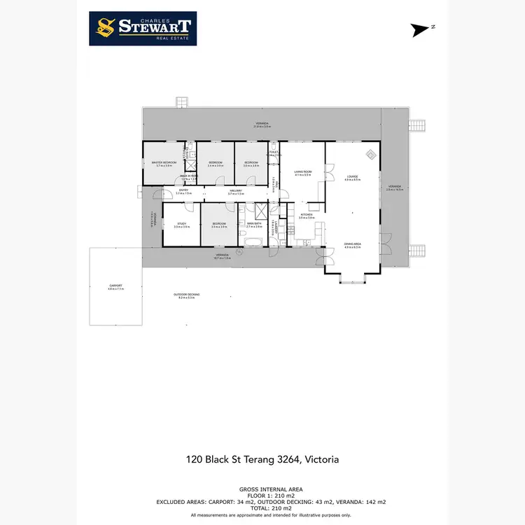 Floorplan of Homely rural property listing, 120 Black Street, Terang VIC 3264