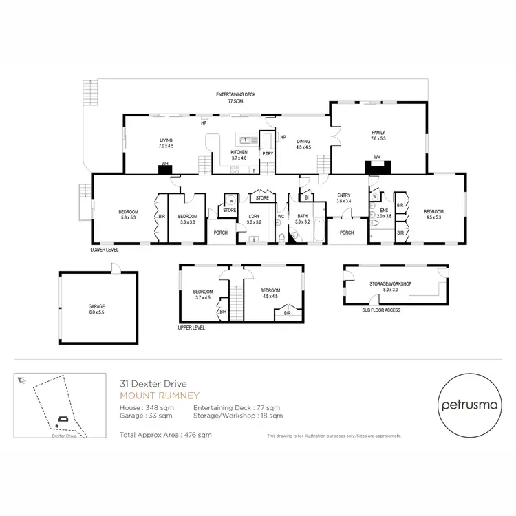 Floorplan of Homely house listing, 31 Dexter Drive, Mount Rumney TAS 7170