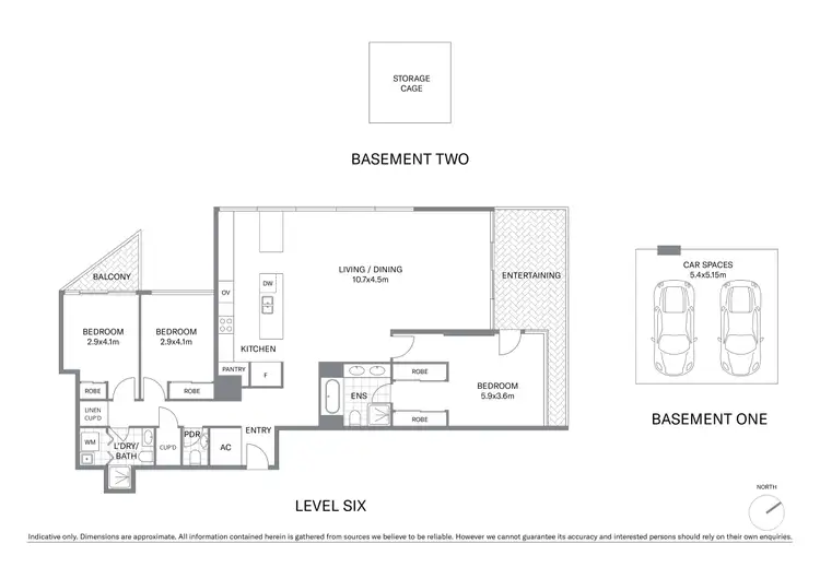 Floorplan of Homely apartment listing, 601/45 Bowman Street, Pyrmont NSW 2009