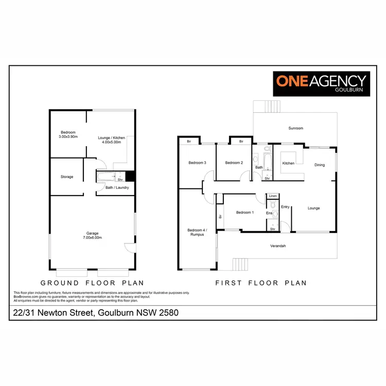Floorplan of Homely townhouse listing, 22/31 Newton Street, Goulburn NSW 2580
