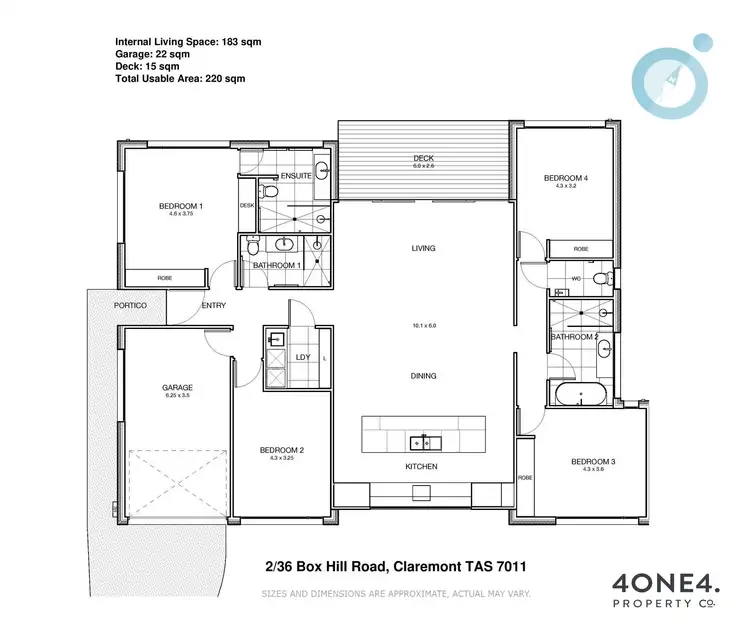 Floorplan of Homely house listing, 2/36 Box Hill Road, Claremont TAS 7011