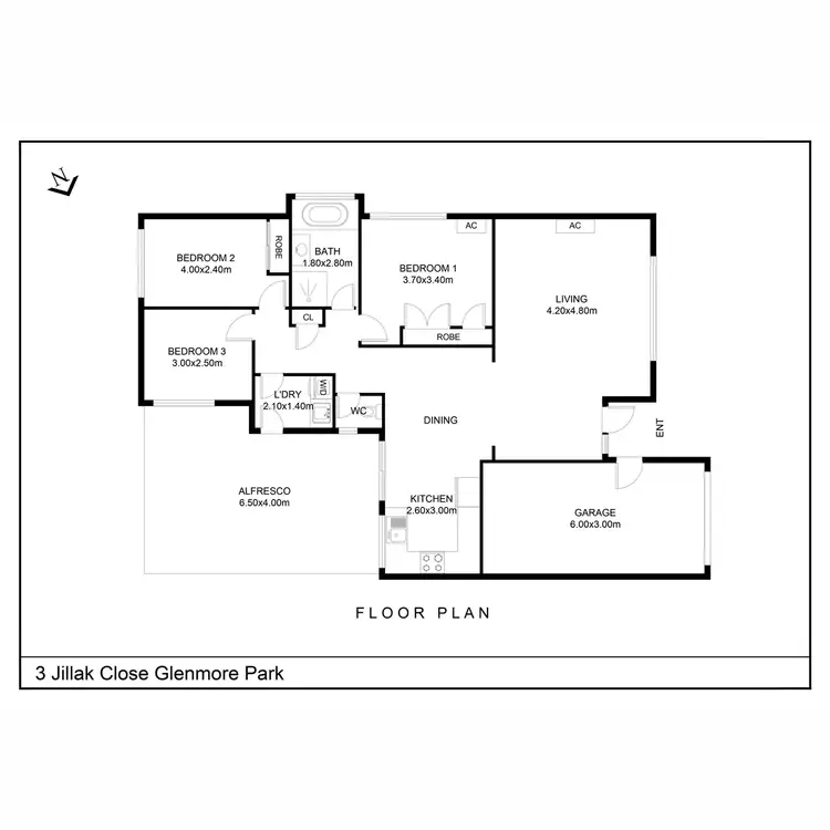 Floorplan of Homely house listing, 3 Jillak Close, Glenmore Park NSW 2745