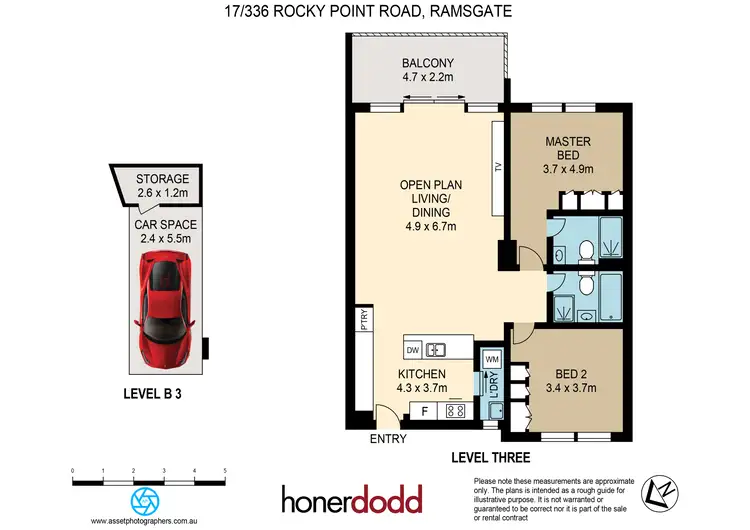 Floorplan of Homely apartment listing, 17/336 Rocky Point Road, Ramsgate NSW 2217