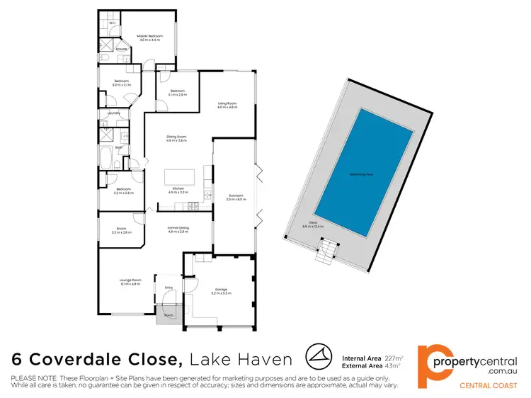 Floorplan of Homely house listing, 6 Coverdale Close, Lake Haven NSW 2263