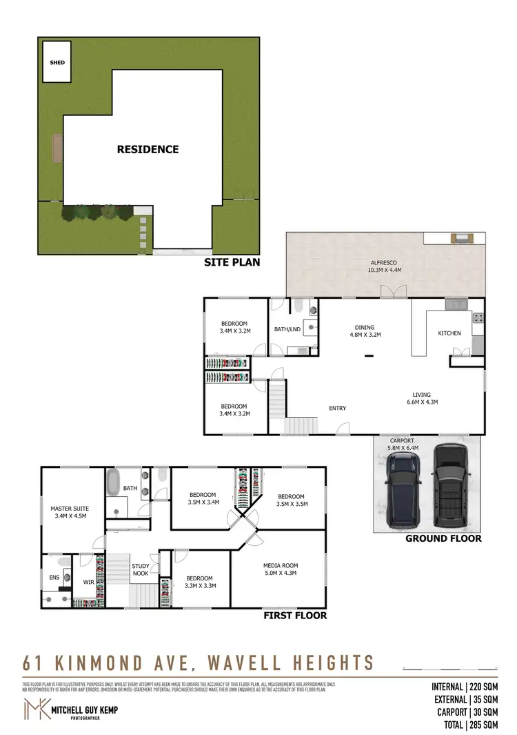 Floorplan of Homely house listing, 61 Kinmond Avenue, Wavell Heights QLD 4012