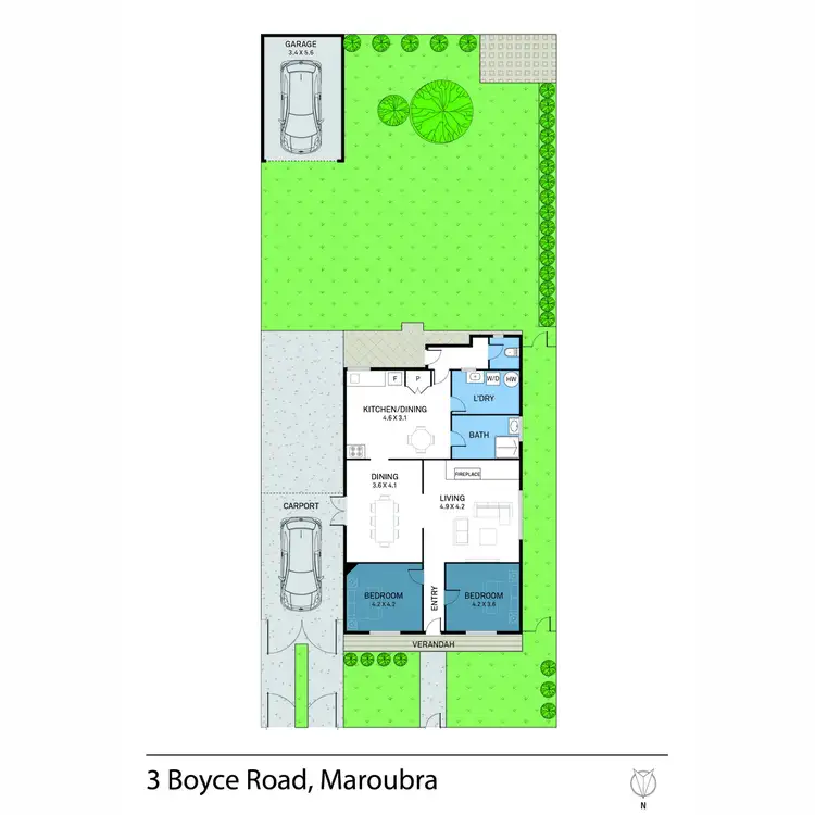 Floorplan of Homely house listing, 3 Boyce Road, Maroubra NSW 2035