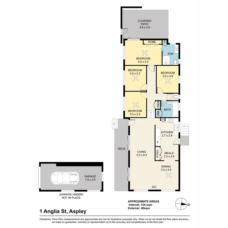Floorplan of Homely house listing, 1 Anglia Street, Aspley QLD 4034