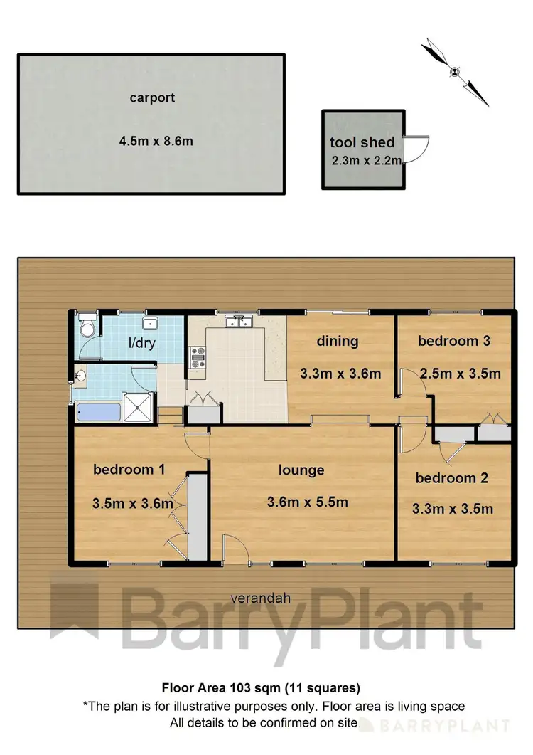 Floorplan of Homely house listing, 55 Caroline Avenue, Cockatoo VIC 3781
