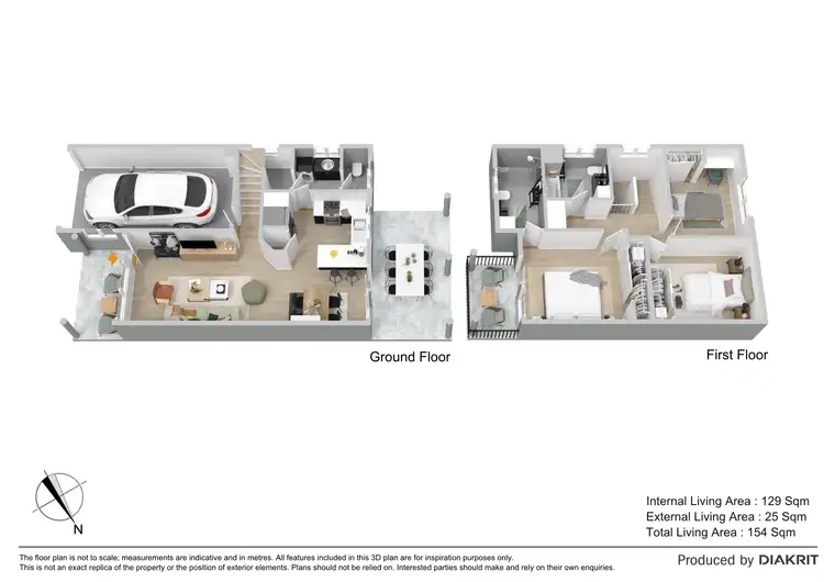 Floorplan of Homely townhouse listing, 46/2 Lavender Drive, Griffin QLD 4503