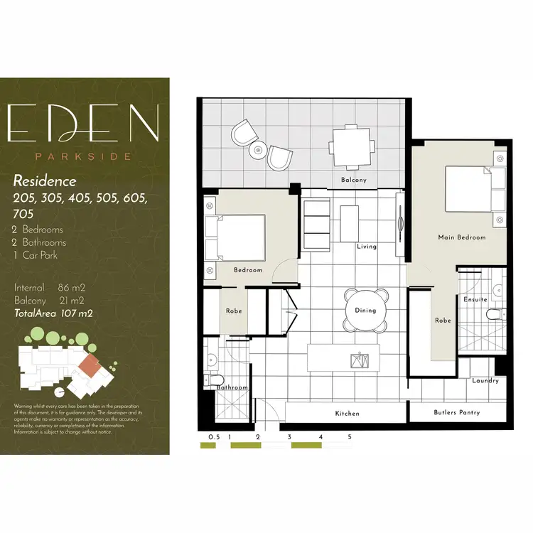 Floorplan of Homely apartment listing, 405/20 Curwen Terrace, Chermside QLD 4032