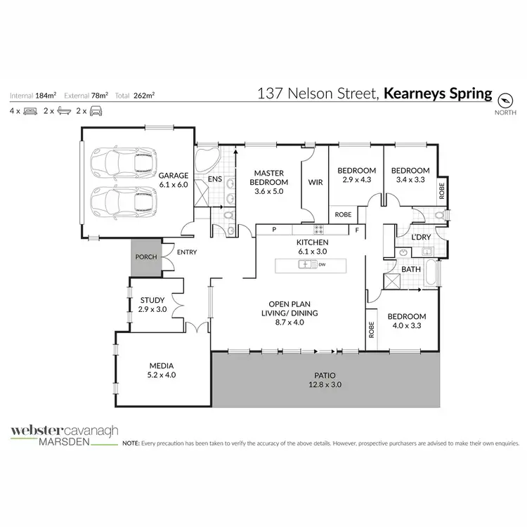Floorplan of Homely house listing, 137 Nelson Street, Kearneys Spring QLD 4350