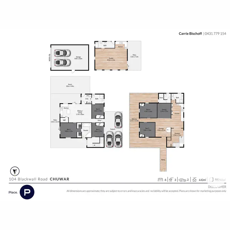 Floorplan of Homely house listing, 104 Blackwall Road, Chuwar QLD 4306