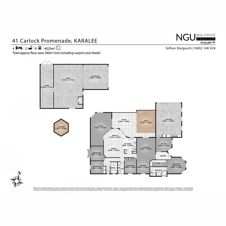 Floorplan of Homely house listing, 41 Carlock Promenade, Karalee QLD 4306