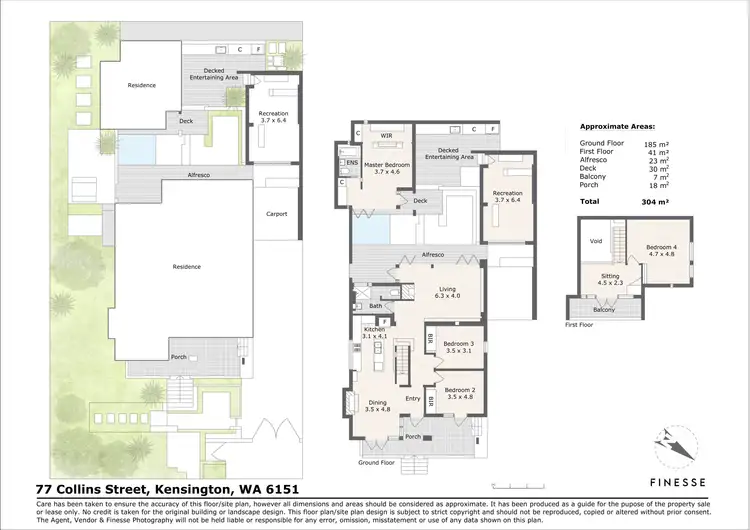 Floorplan of Homely house listing, 77 Collins Street, Kensington WA 6151