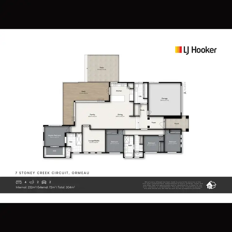 Floorplan of Homely house listing, 7 Stoney Creek Circuit, Ormeau QLD 4208