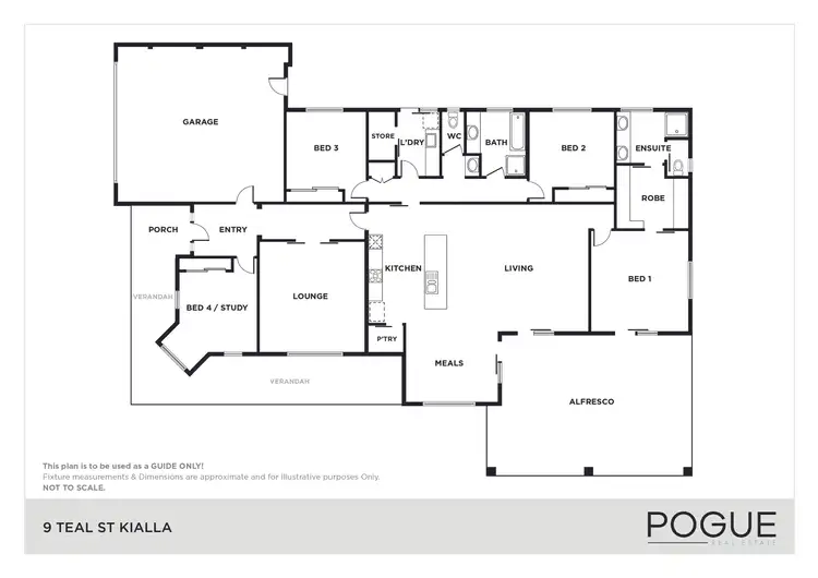 Floorplan of Homely house listing, 9 Teal Street, Kialla VIC 3631