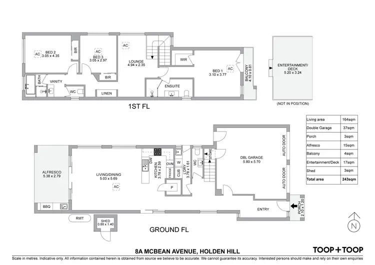 Floorplan of Homely house listing, 8a McBean Avenue, Holden Hill SA 5088