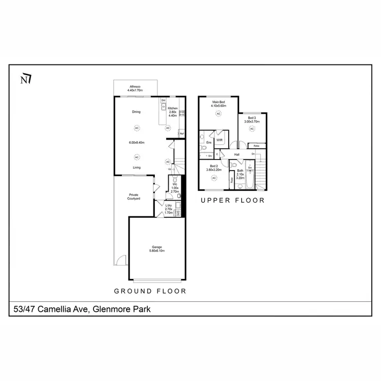 Floorplan of Homely townhouse listing, 53/47 Camellia Avenue, Glenmore Park NSW 2745