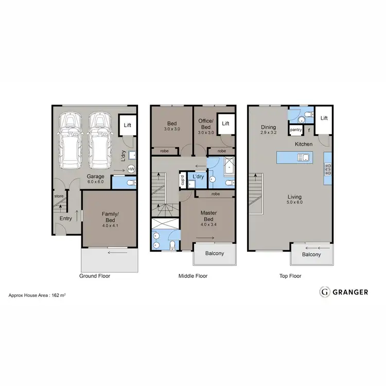 Floorplan of Homely townhouse listing, 6/259 Nepean Highway, Seaford VIC 3198