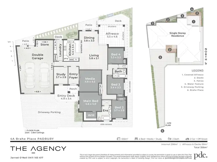 Floorplan of Homely house listing, 4A Brahe Place, Padbury WA 6025