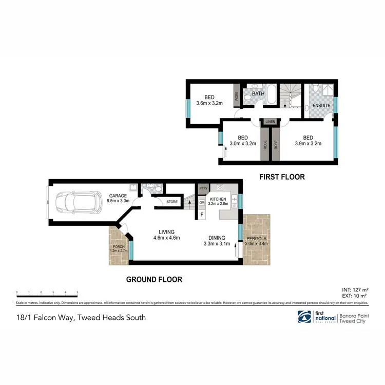 Floorplan of Homely townhouse listing, 18/1 Falcon Way, Tweed Heads South NSW 2486