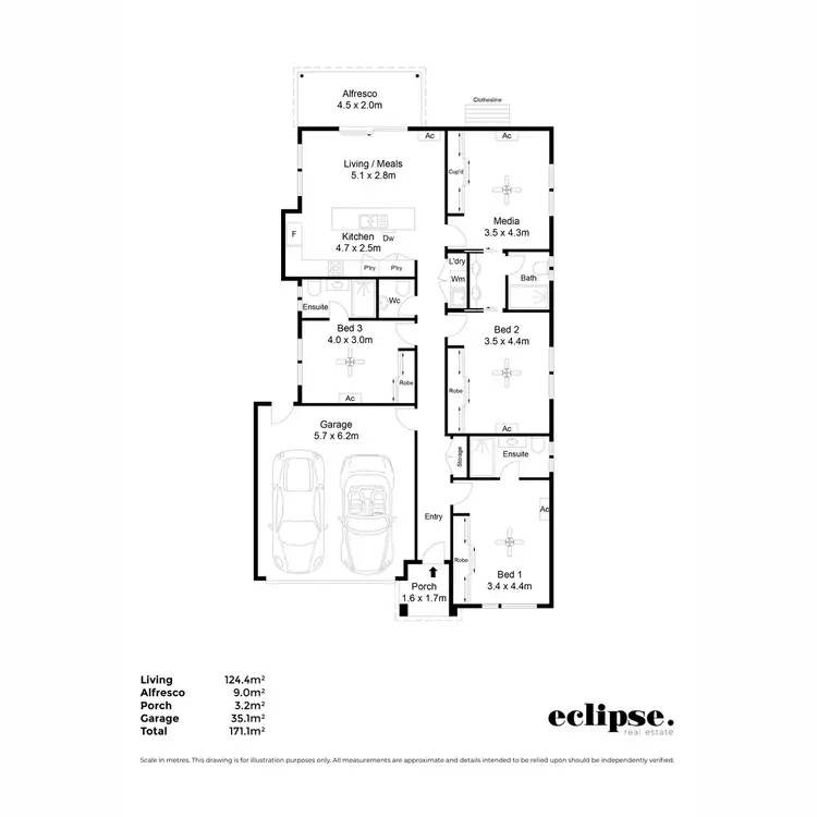 Floorplan of Homely house listing, 1152 Stebonheath Road, Munno Para SA 5115