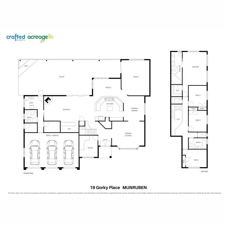 Floorplan of Homely rural property listing, 19 Gorky Place, Munruben QLD 4125