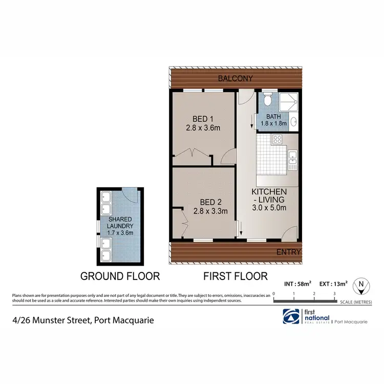 Floorplan of Homely unit listing, 4/26 Munster Street, Port Macquarie NSW 2444