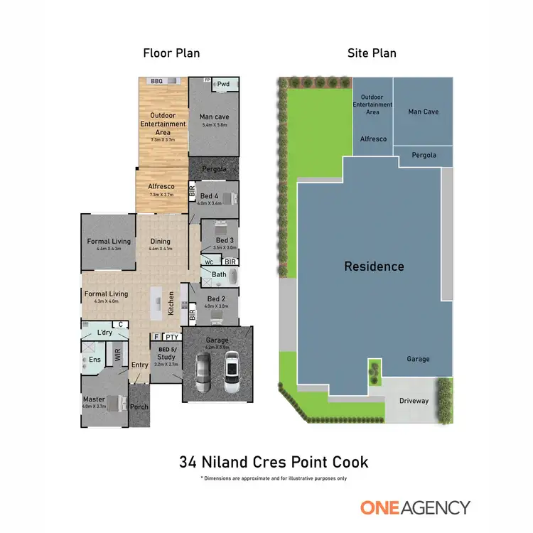 Floorplan of Homely house listing, 34 Niland Crescent, Point Cook VIC 3030
