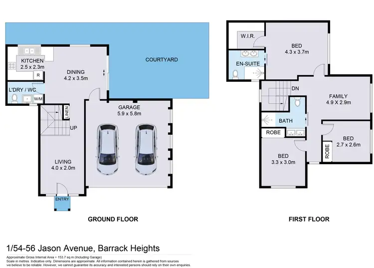 Floorplan of Homely townhouse listing, 1/56 Jason Avenue, Barrack Heights NSW 2528