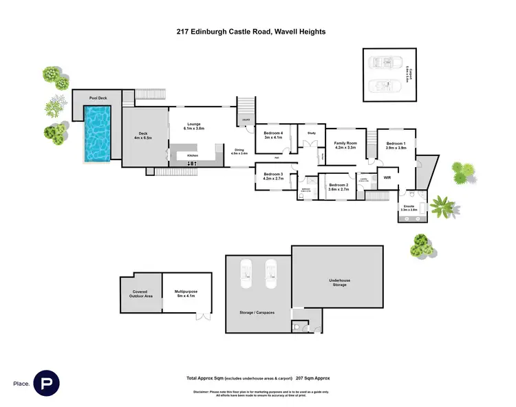 Floorplan of Homely house listing, 217 Edinburgh Castle Road, Wavell Heights QLD 4012