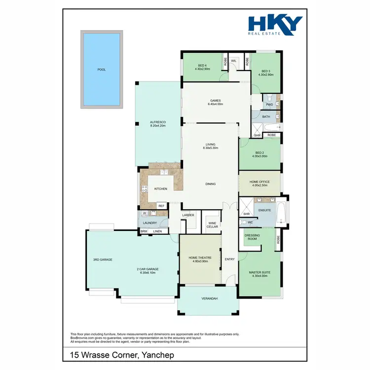 Floorplan of Homely house listing, 15 Wrasse Corner, Yanchep WA 6035