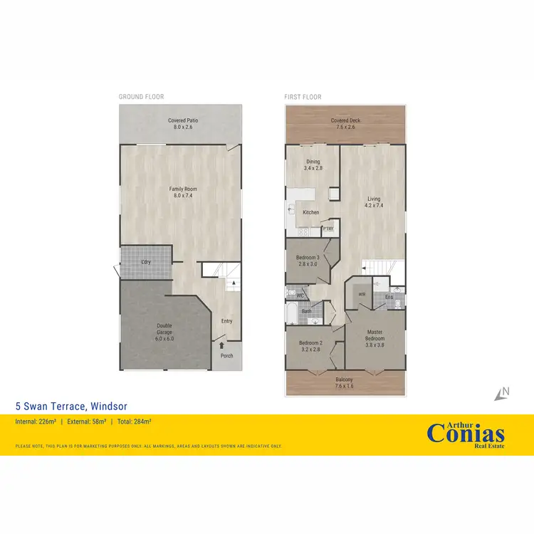 Floorplan of Homely house listing, 5 Swan Terrace, Windsor QLD 4030