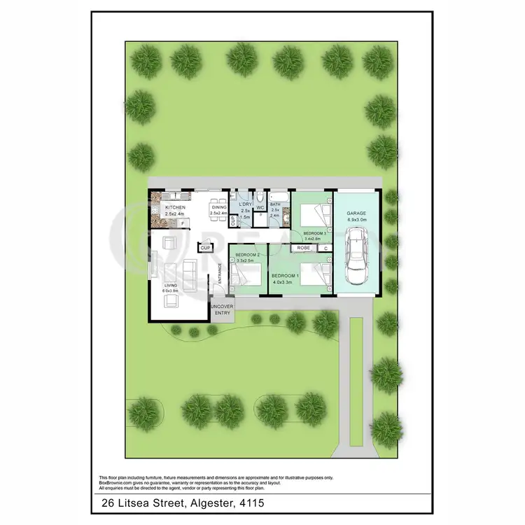 Floorplan of Homely house listing, 26 Litsea Street, Algester QLD 4115
