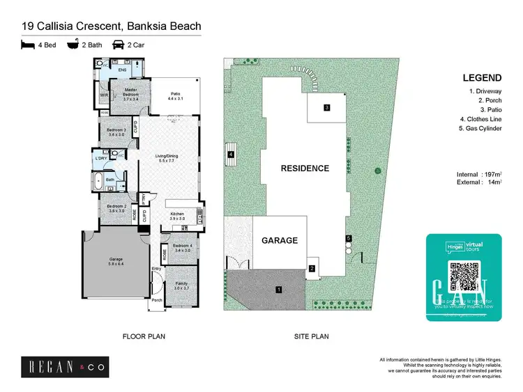Floorplan of Homely house listing, 19 Callisia Crescent, Banksia Beach QLD 4507