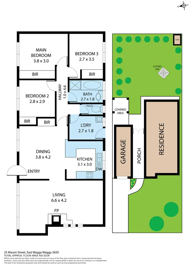 Floorplan of Homely house listing, 25 Mason Street, East Wagga Wagga NSW 2650