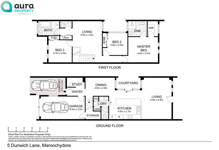 Floorplan of Homely house listing, 5 Dunwich Lane, Maroochydore QLD 4558