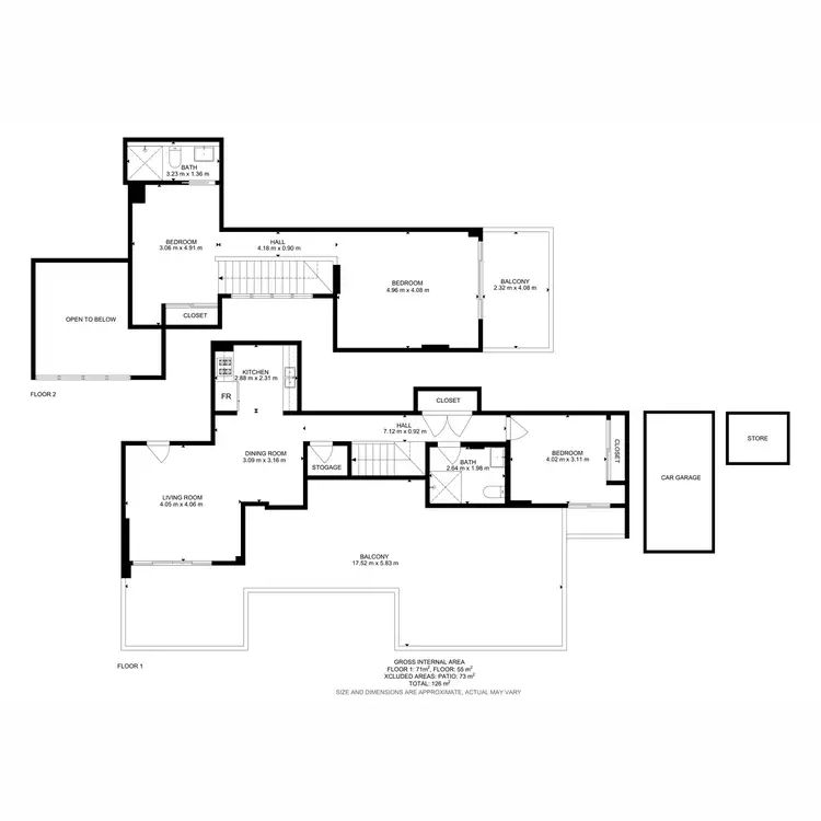 Floorplan of Homely apartment listing, 405/3 Hazlewood Place, Epping NSW 2121