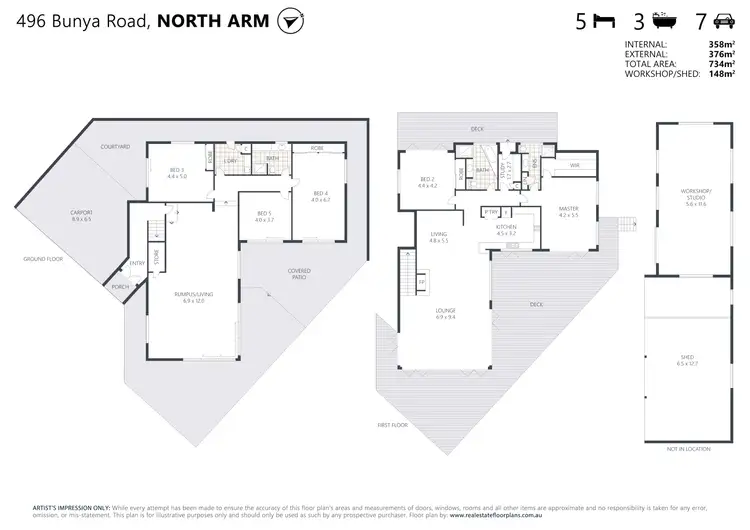 Floorplan of Homely house listing, 496 Bunya Road, North Arm QLD 4561