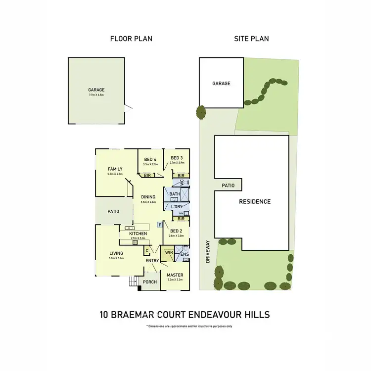 Floorplan of Homely house listing, 10 Braemar Court, Endeavour Hills VIC 3802