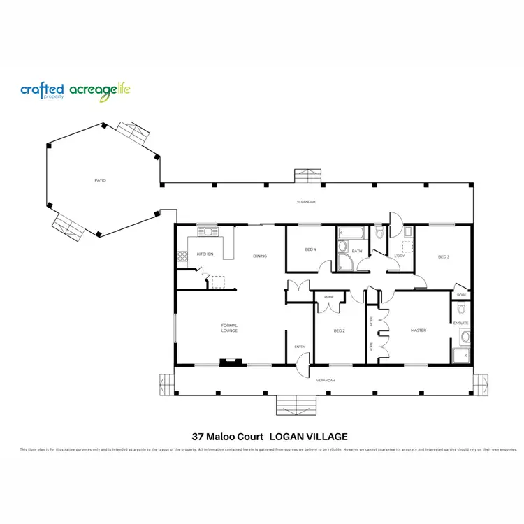 Floorplan of Homely rural property listing, 37 Maloo Court, Logan Village QLD 4207