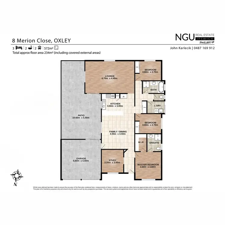Floorplan of Homely house listing, 8 Merion Close, Oxley QLD 4075