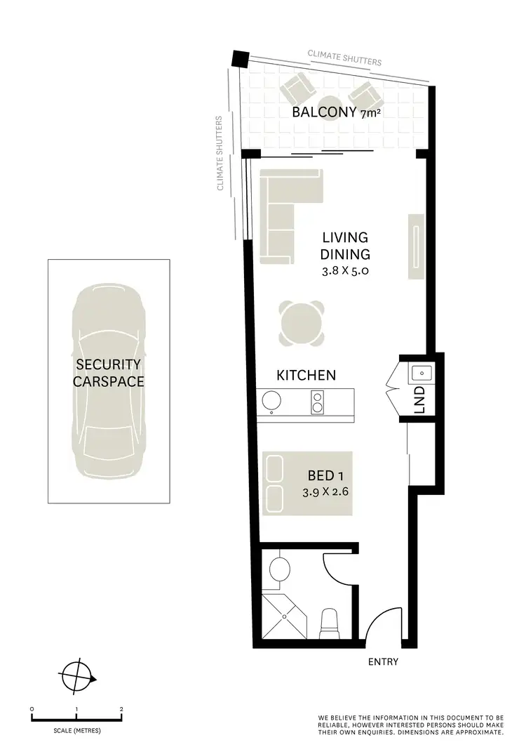 Floorplan of Homely apartment listing, D602/26 Point Street, Pyrmont NSW 2009