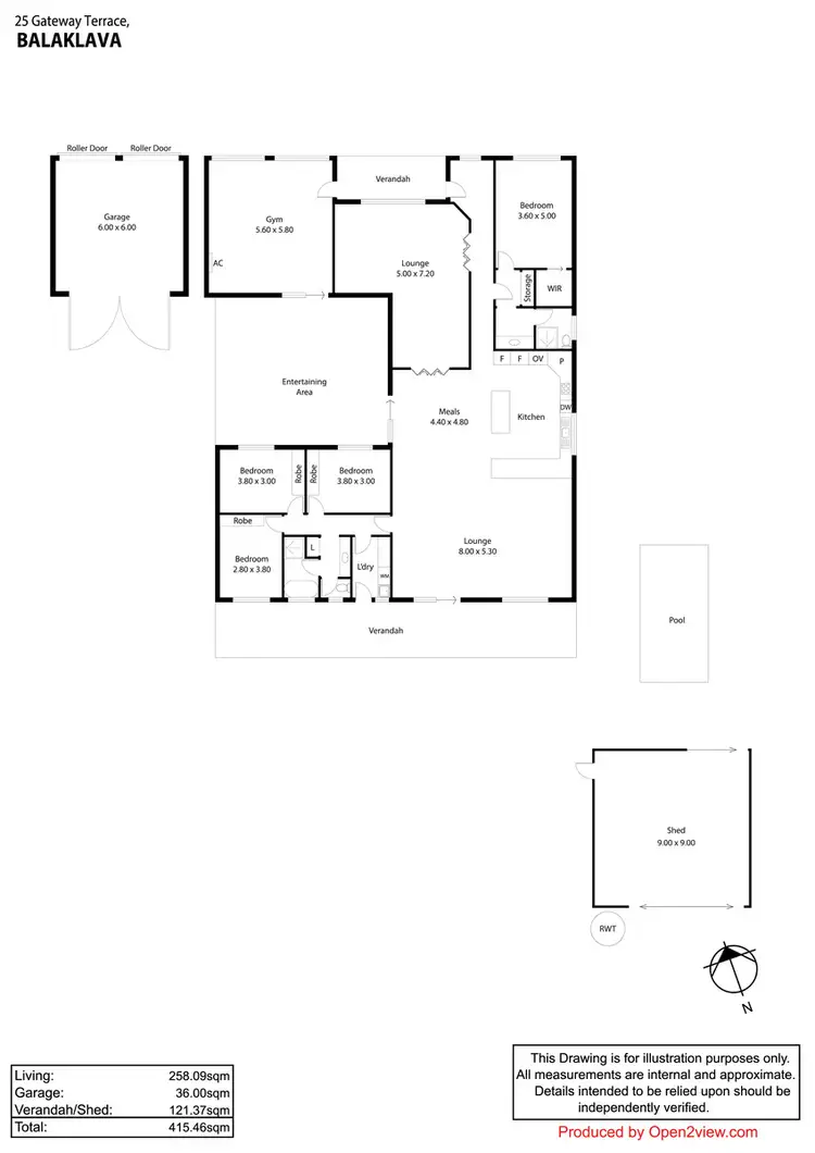 Floorplan of Homely house listing, 25 Gwy Terrace, Balaklava SA 5461